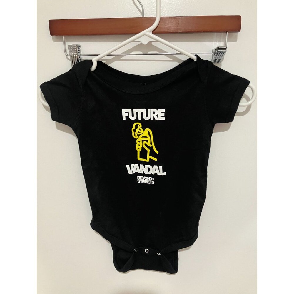 Beyond The Streets "Future Vandal" Romper, Black, 18M